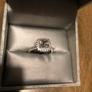White sapphire ring size 7